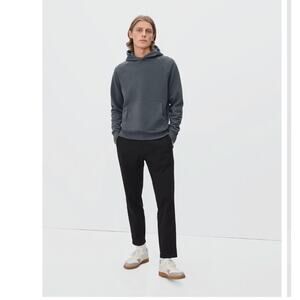 Everlane The Track Hoodie Men's Slate Grey 100% Cotton Extra Small Pullover
